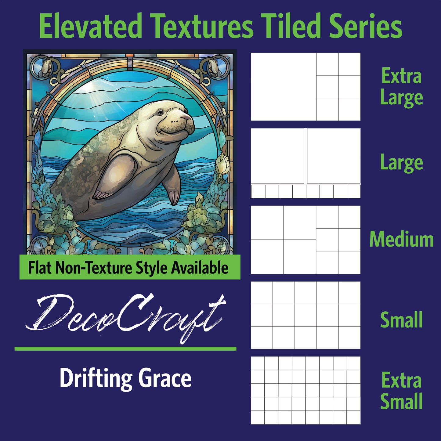 DecoCraft - Scenic Elevated Texture Tiles - Drifting Grace