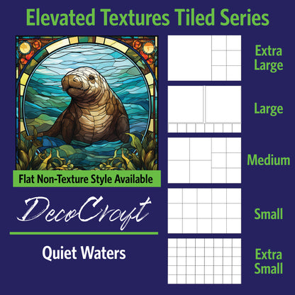 DecoCraft - Scenic Elevated Texture Tiles - Quiet Waters
