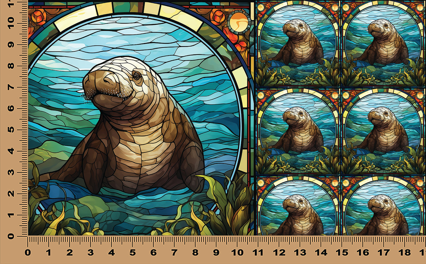 DecoCraft - Scenic Elevated Texture Tiles - Quiet Waters