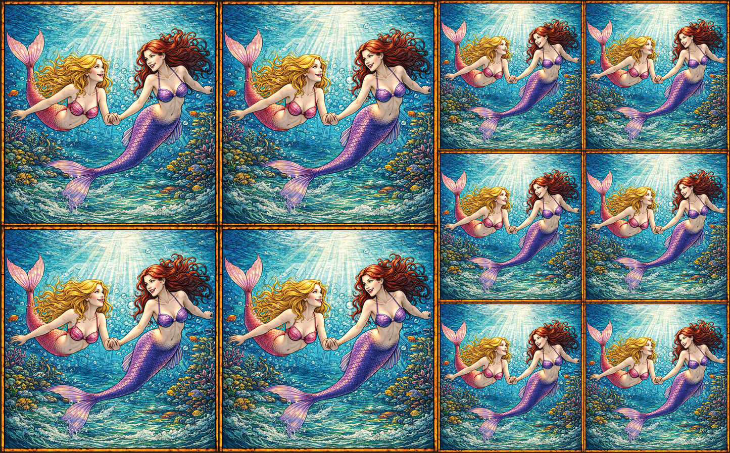 DecoCraft - Scenic Elevated Texture Tiles - Sisters of the Sea