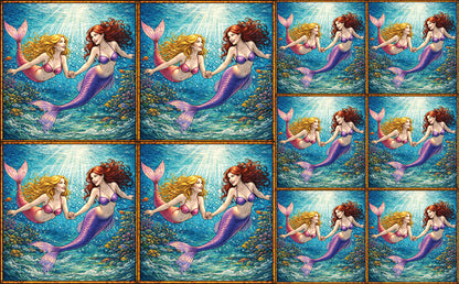 DecoCraft - Scenic Elevated Texture Tiles - Sisters of the Sea