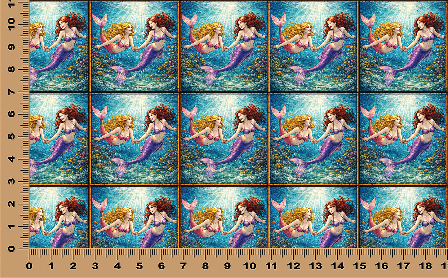 DecoCraft - Scenic Elevated Texture Tiles - Sisters of the Sea