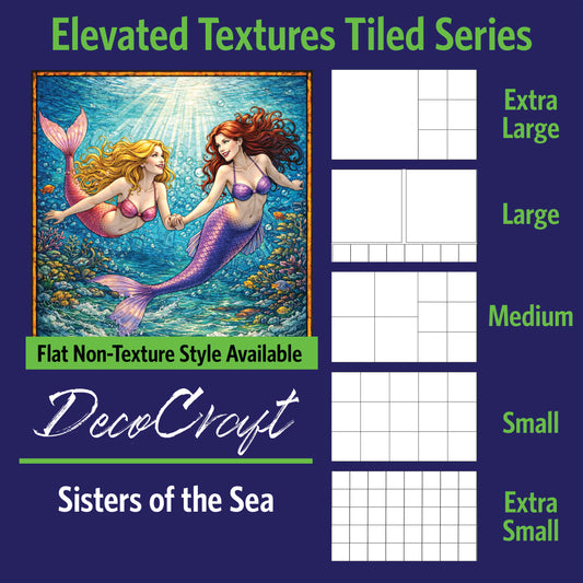 DecoCraft - Scenic Elevated Texture Tiles - Sisters of the Sea