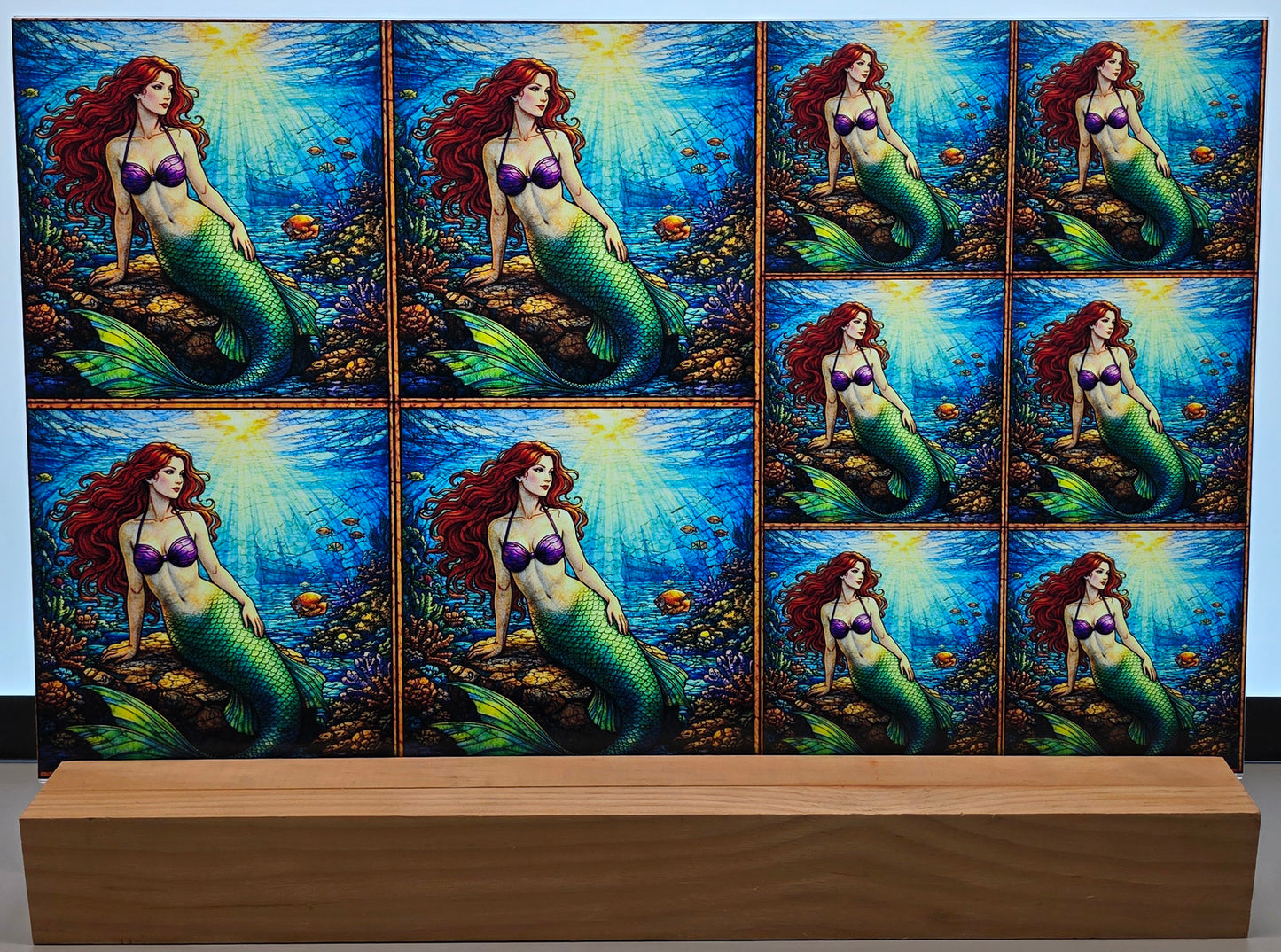 DecoCraft - Scenic Elevated Texture Tiles - Coral Daydream