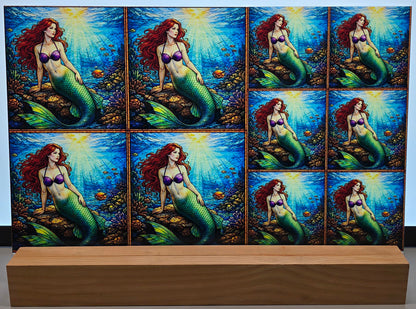 DecoCraft - Scenic Elevated Texture Tiles - Coral Daydream