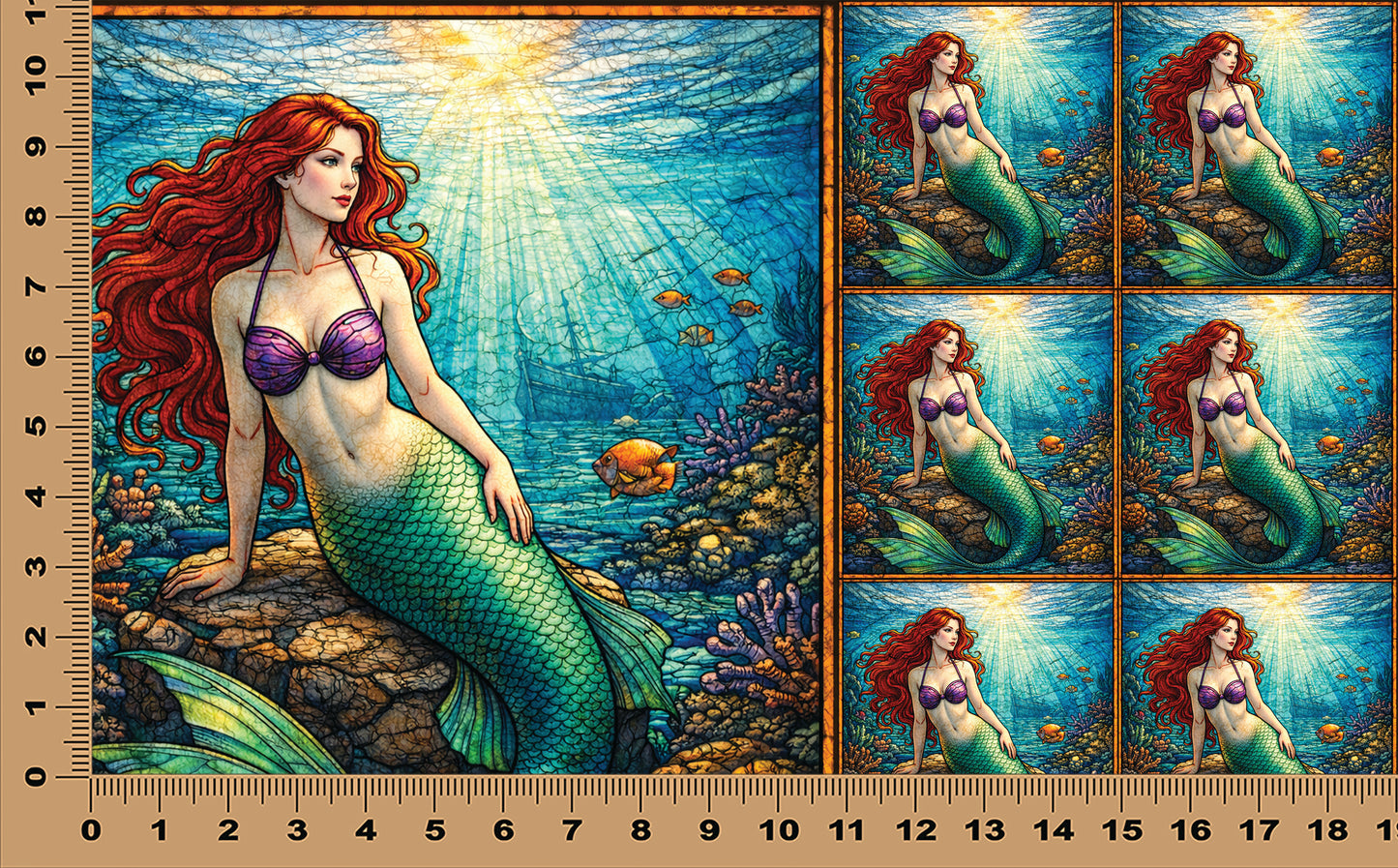 DecoCraft - Scenic Elevated Texture Tiles - Coral Daydream