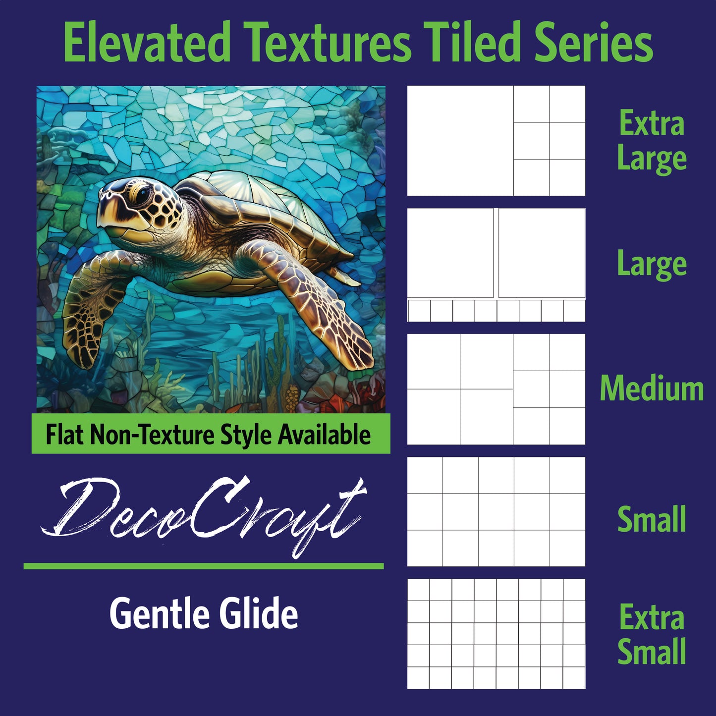 DecoCraft - Scenic Elevated Texture Tiles - Gentle Glide