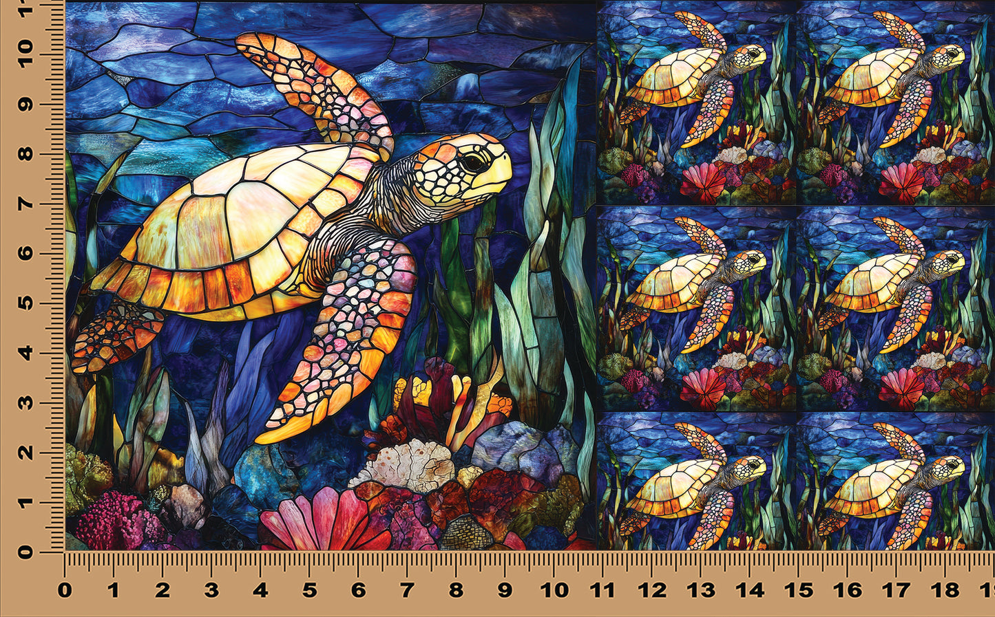 DecoCraft - Scenic Elevated Texture Tiles - Reef Explorer