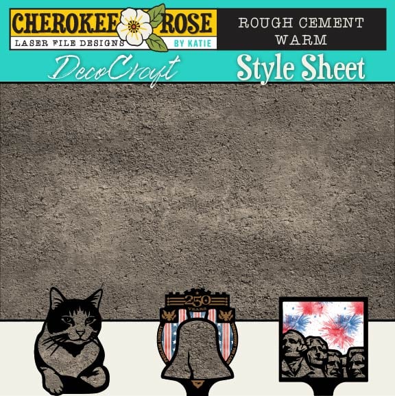 DecoCraft - Cherokee Rose - Style Sheet - Warm Cement - Rough
