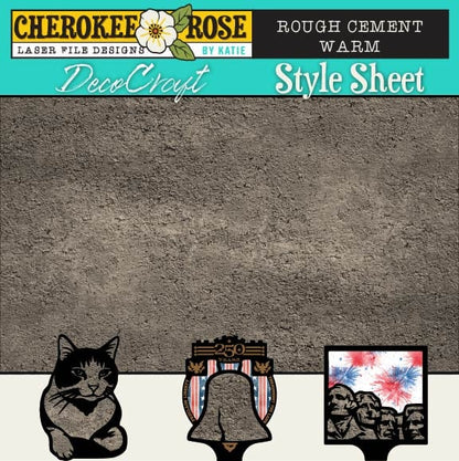 DecoCraft - Cherokee Rose - Style Sheet - Warm Cement - Rough