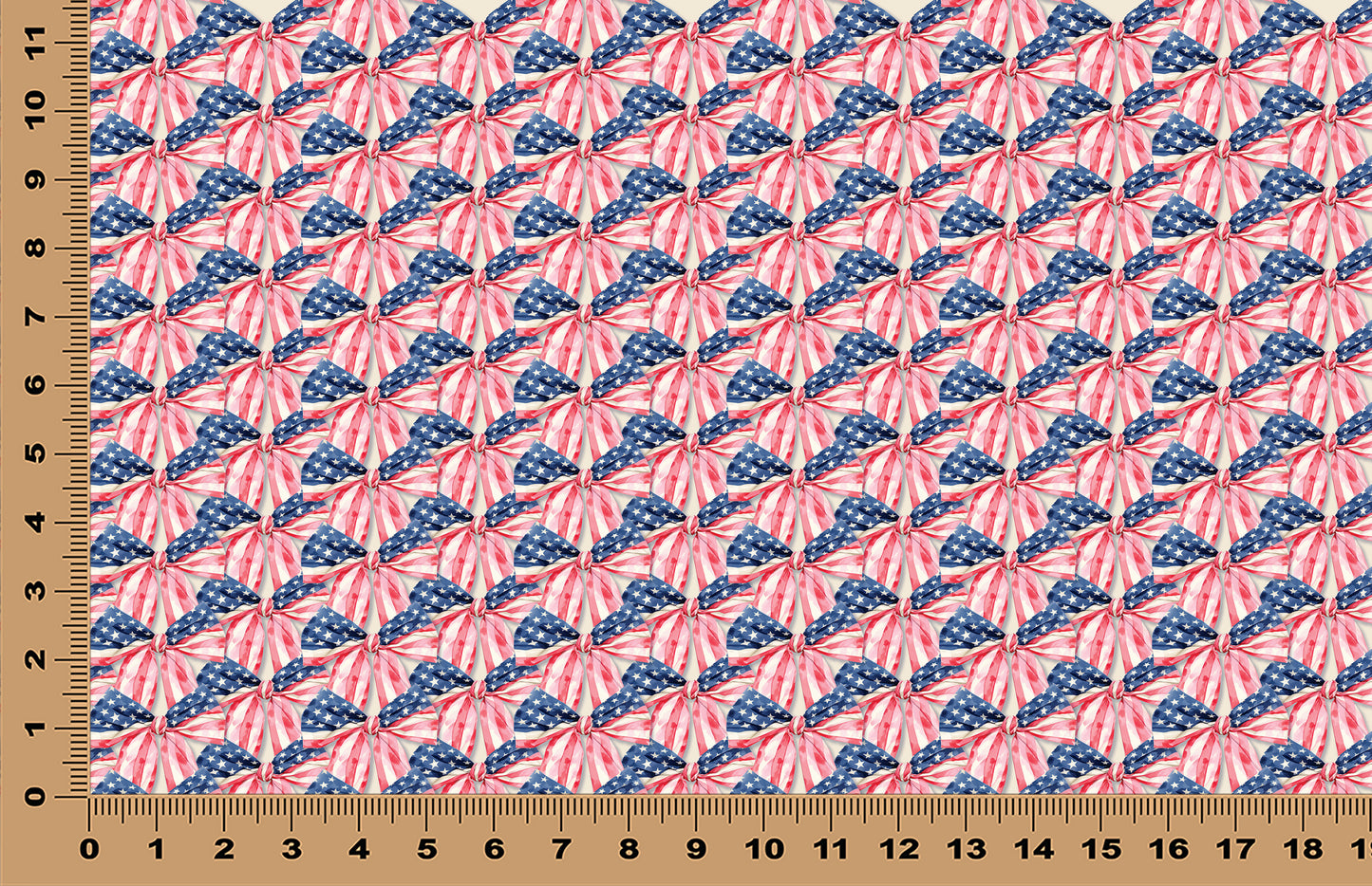 DecoCraft - Cherokee Rose - Style Sheet - Patriotic Bows - Light
