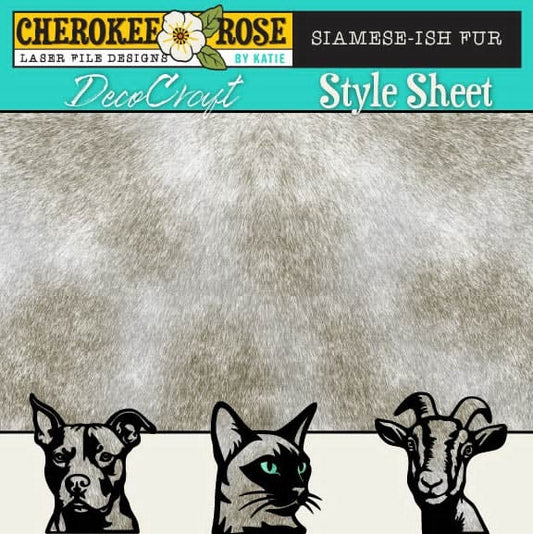 DecoCraft - Cherokee Rose - Style Sheet - Siamese-ish Cat Fur