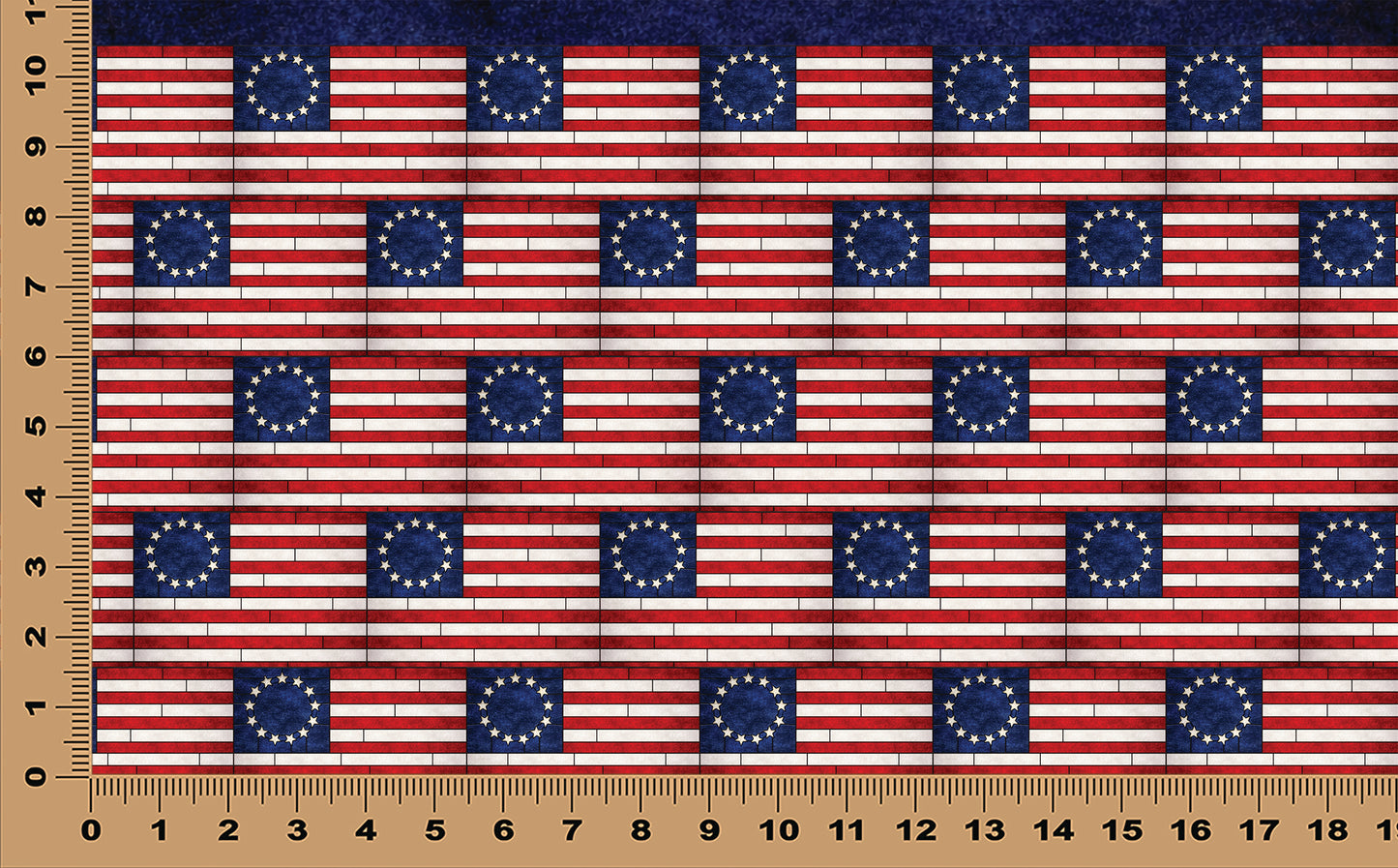 DecoCraft - Americana - Stained Glass Besty Ross Flag