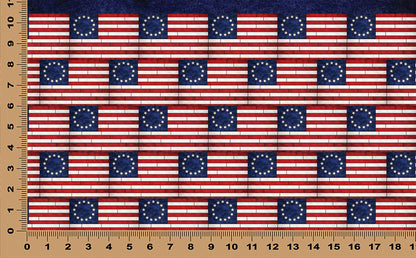 DecoCraft - Americana - Stained Glass Besty Ross Flag