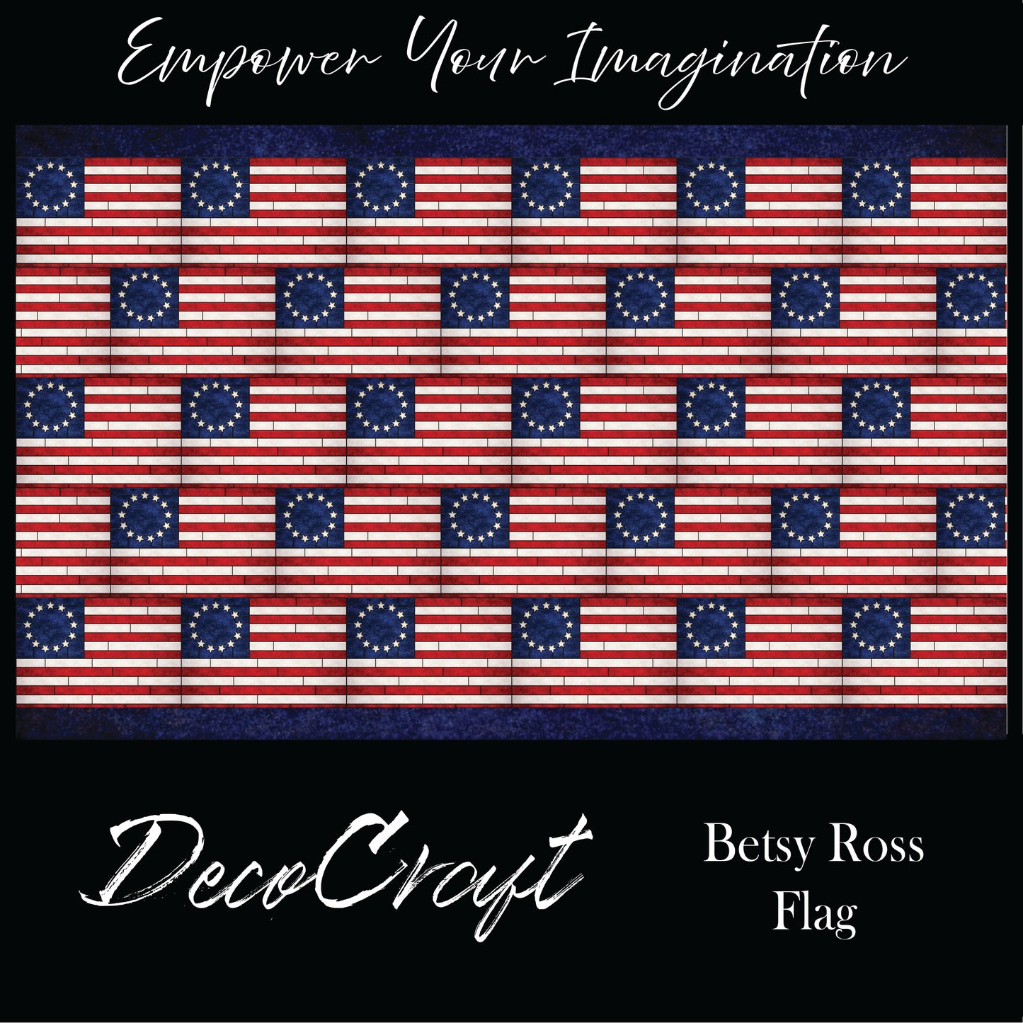 DecoCraft - Americana - Stained Glass Besty Ross Flag