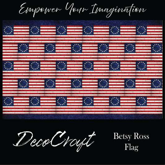 DecoCraft - Americana - Stained Glass Besty Ross Flag