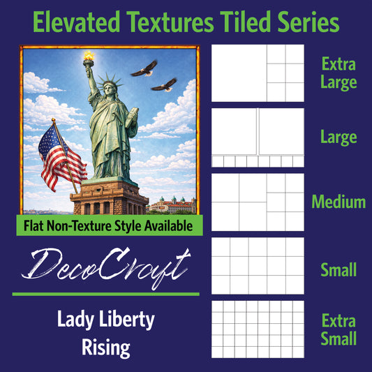 DecoCraft - Scenic Elevated Texture Tiles - Lady Liberty Rising