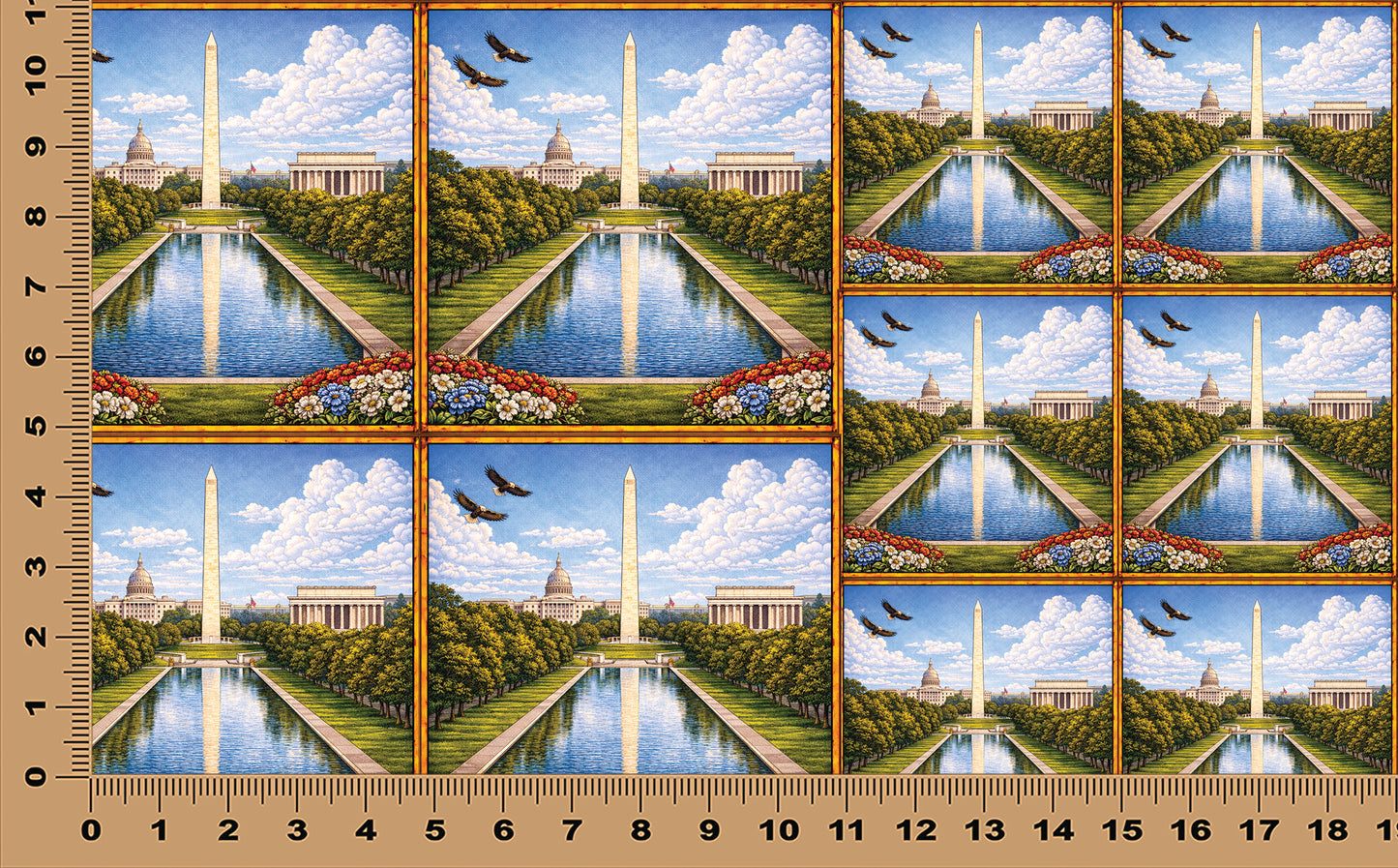 DecoCraft - Scenic Elevated Texture Tiles - Foundations of a Nation