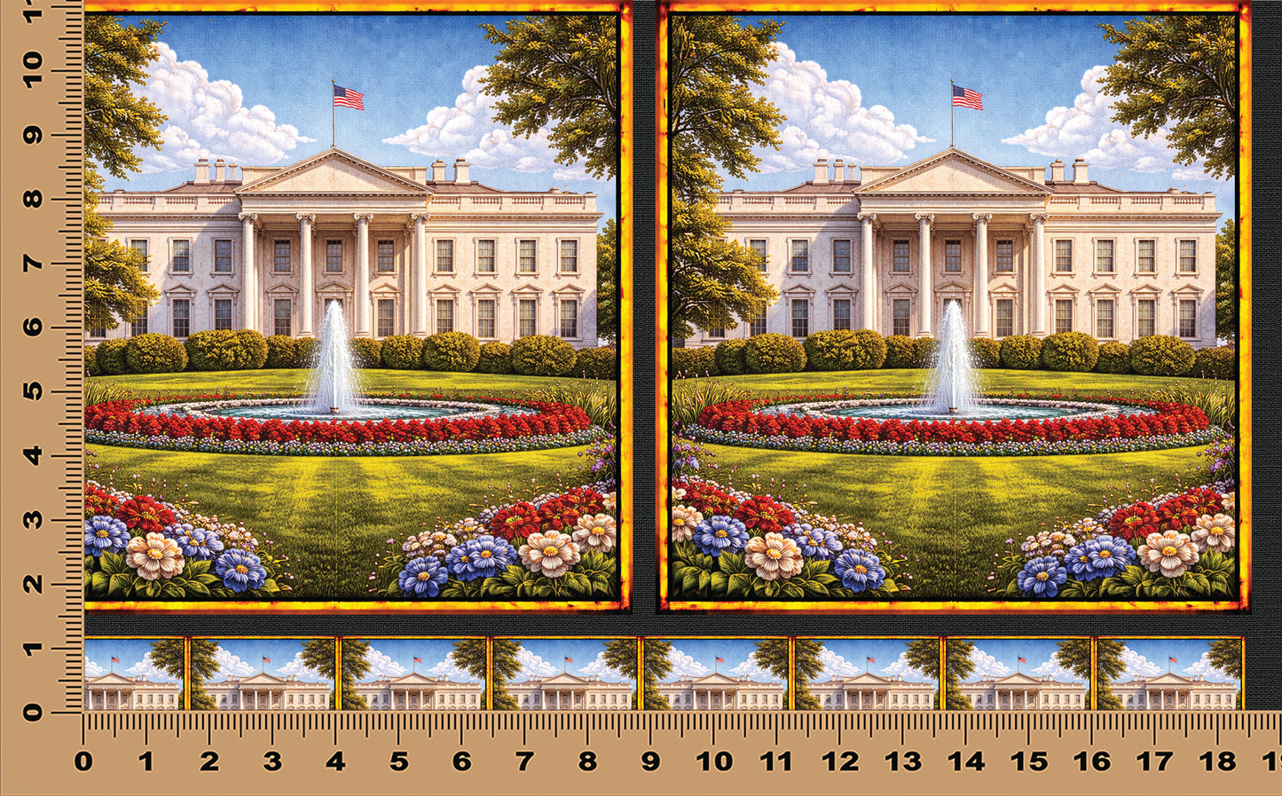 DecoCraft - Scenic Elevated Texture Tiles - The White House