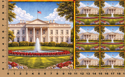 DecoCraft - Scenic Elevated Texture Tiles - The White House