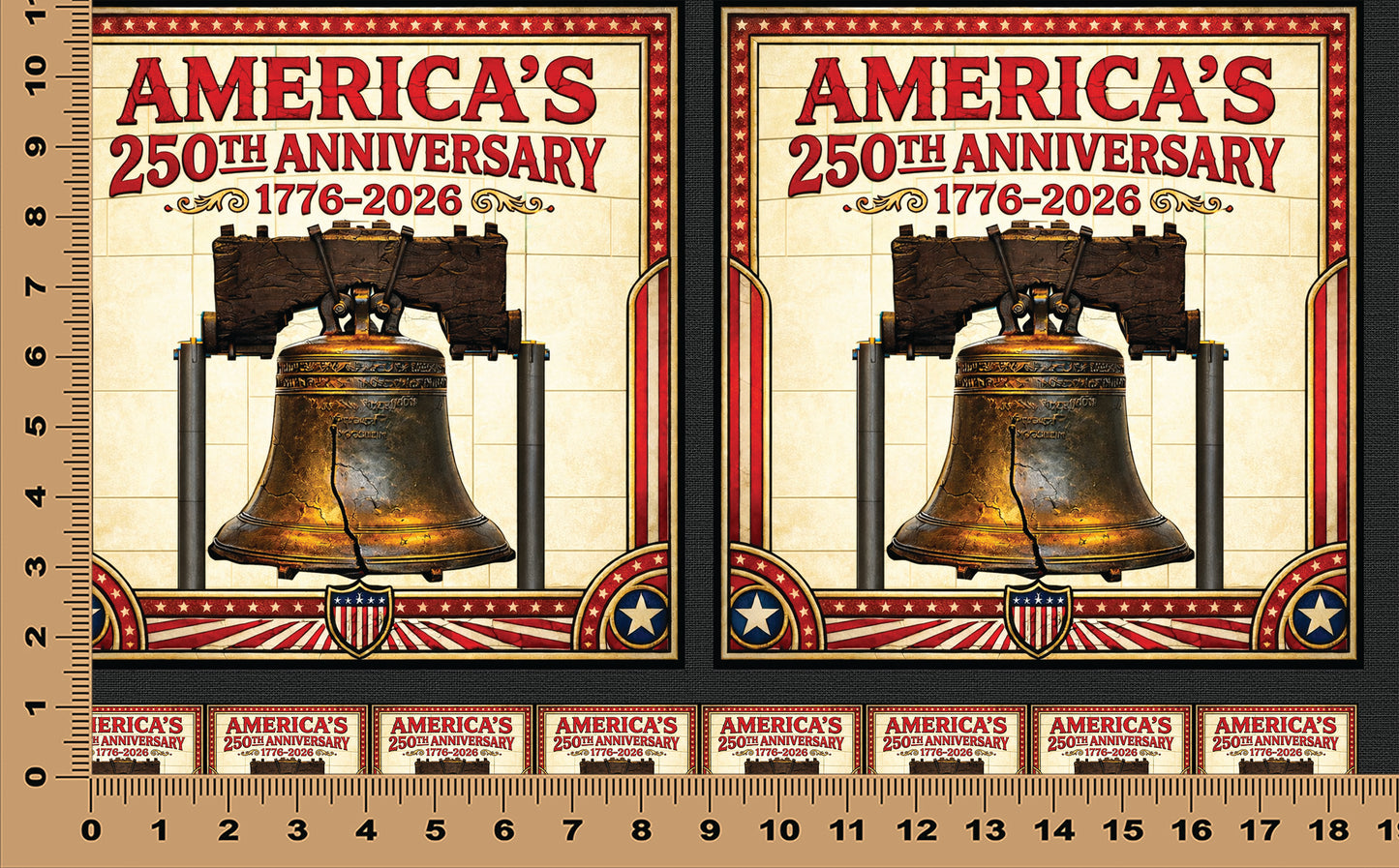 DecoCraft - Scenic Elevated Texture Tiles - Liberty Bell