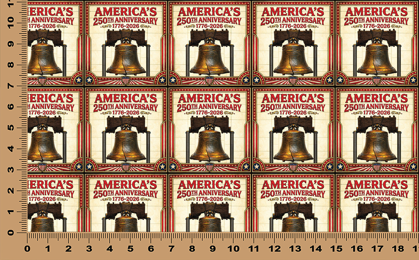 DecoCraft - Scenic Elevated Texture Tiles - Liberty Bell