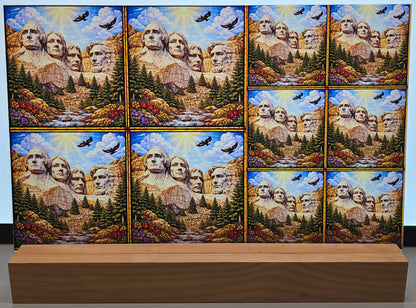 DecoCraft - Scenic Elevated Texture Tiles - Mount Rushmore