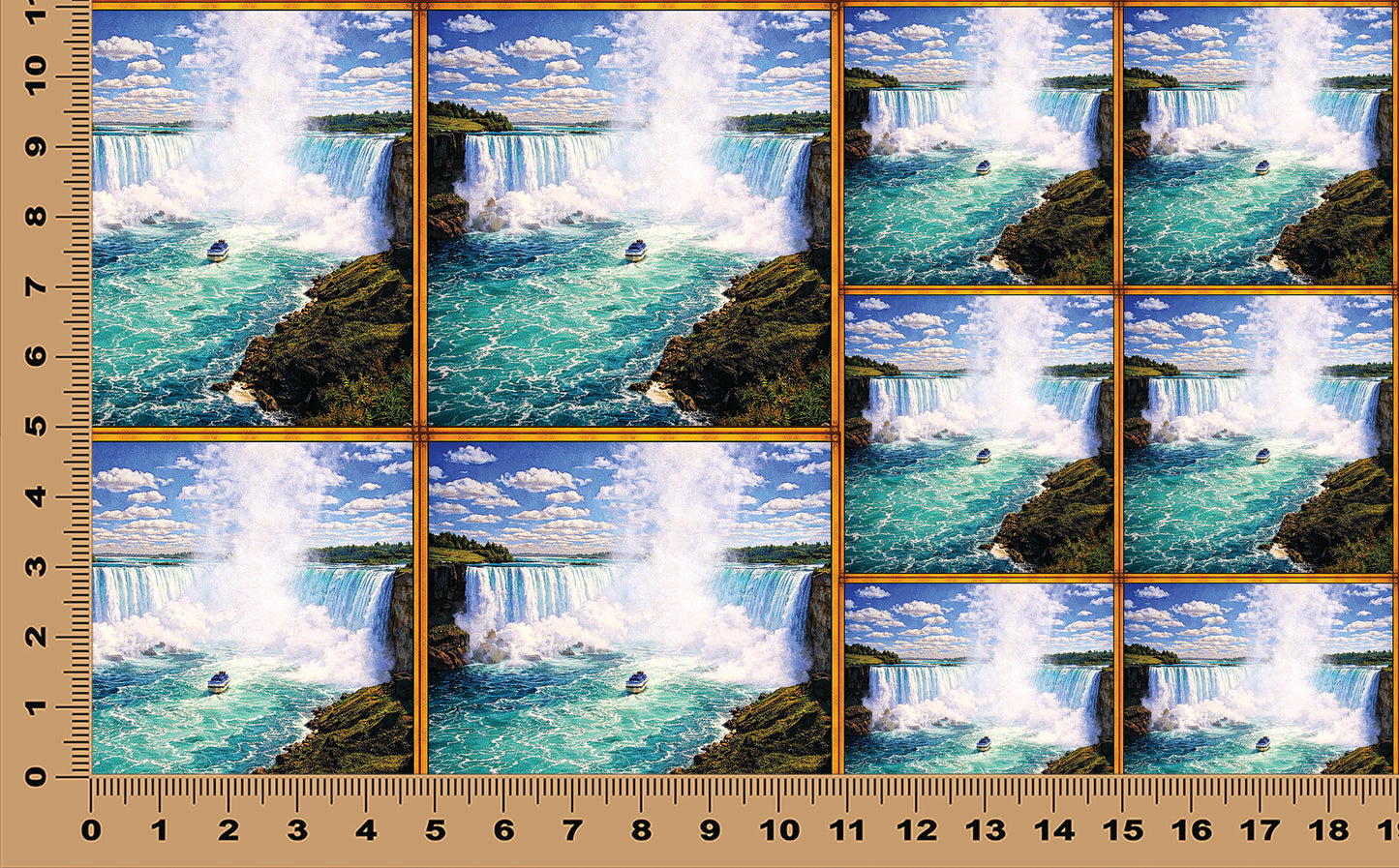 DecoCraft - Scenic Elevated Texture Tiles - Niagara Falls