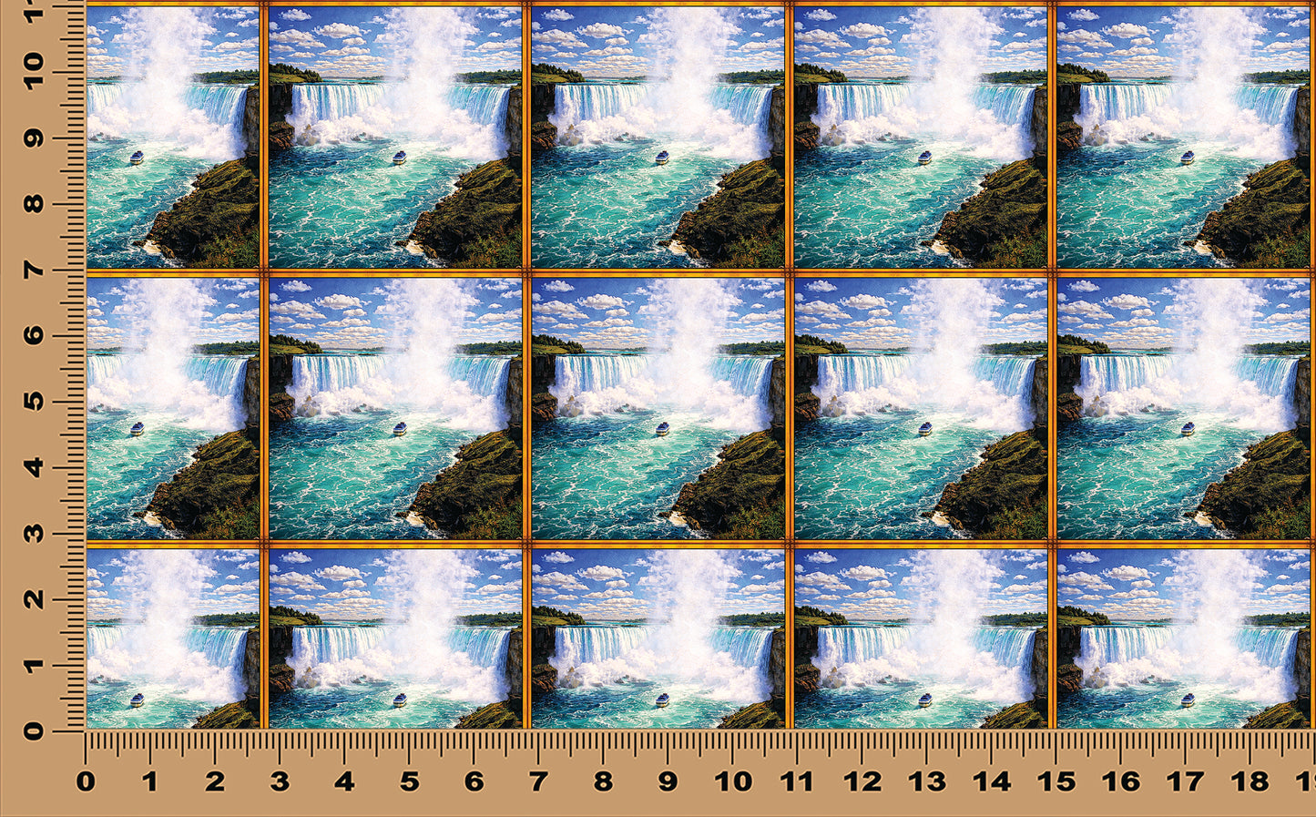 DecoCraft - Scenic Elevated Texture Tiles - Niagara Falls