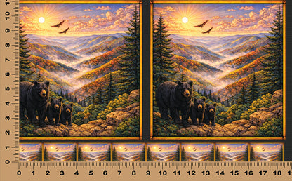 DecoCraft - Scenic Elevated Texture Tiles - Great Smokey Mountains