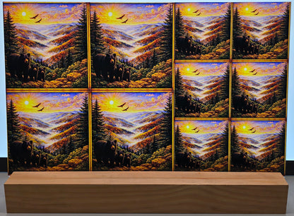 DecoCraft - Scenic Elevated Texture Tiles - Great Smokey Mountains