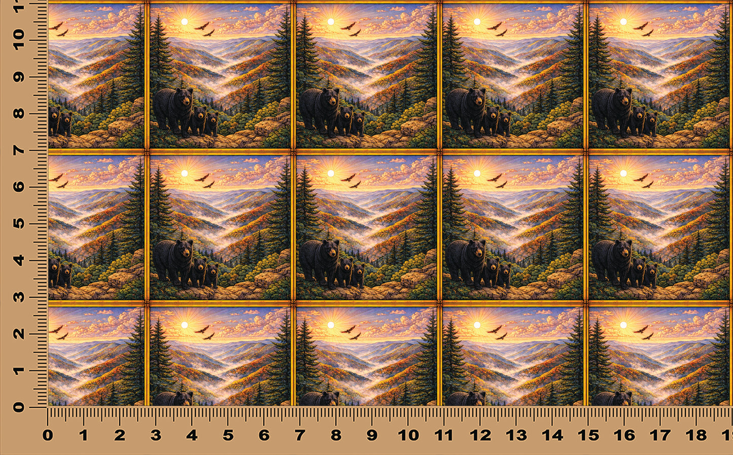 DecoCraft - Scenic Elevated Texture Tiles - Great Smokey Mountains