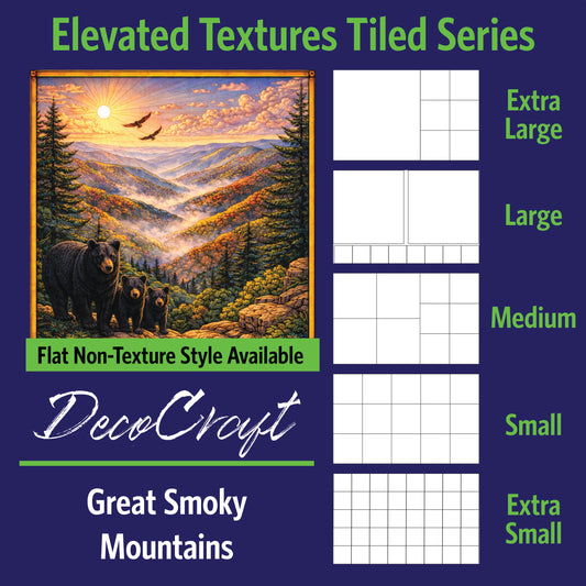 DecoCraft - Scenic Elevated Texture Tiles - Great Smokey Mountains