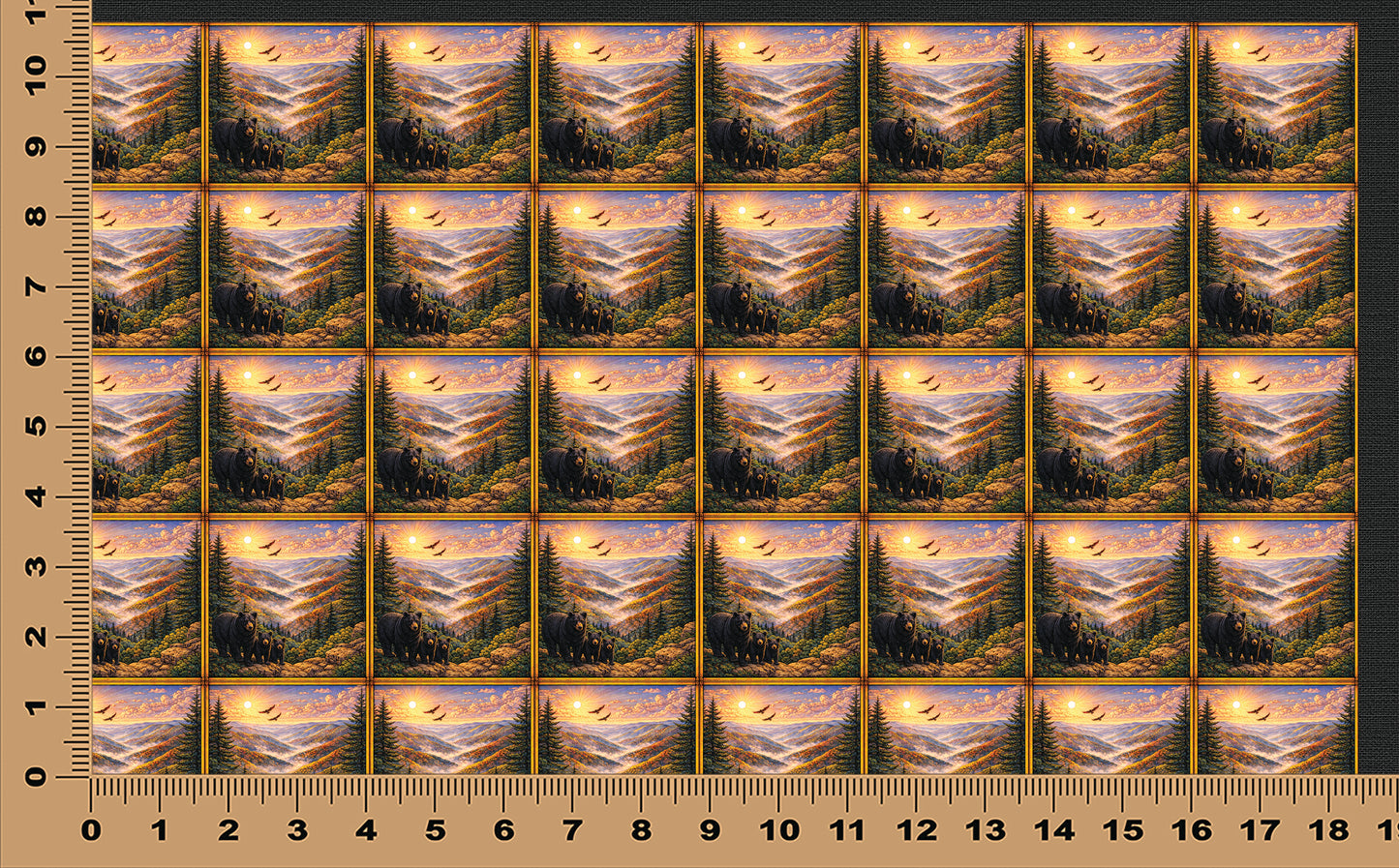 DecoCraft - Scenic Elevated Texture Tiles - Great Smokey Mountains