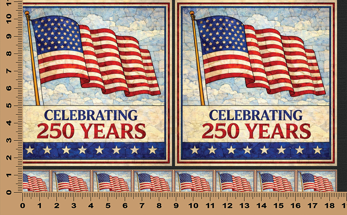 DecoCraft - Scenic Elevated Texture Tiles - Celebrating 250 Years