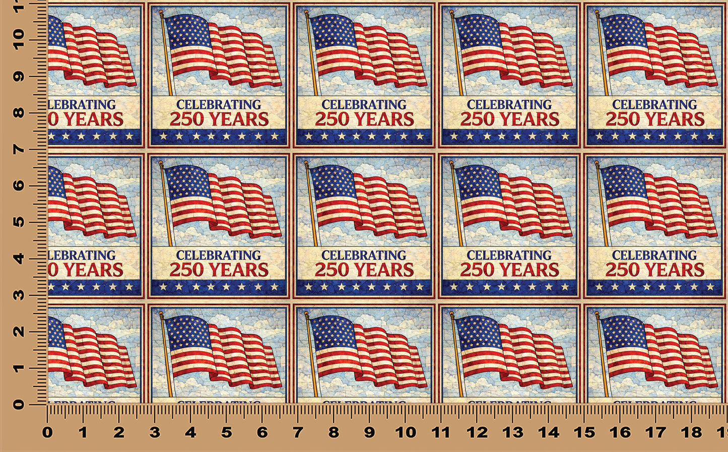 DecoCraft - Scenic Elevated Texture Tiles - Celebrating 250 Years