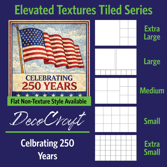 DecoCraft - Scenic Elevated Texture Tiles - Celebrating 250 Years