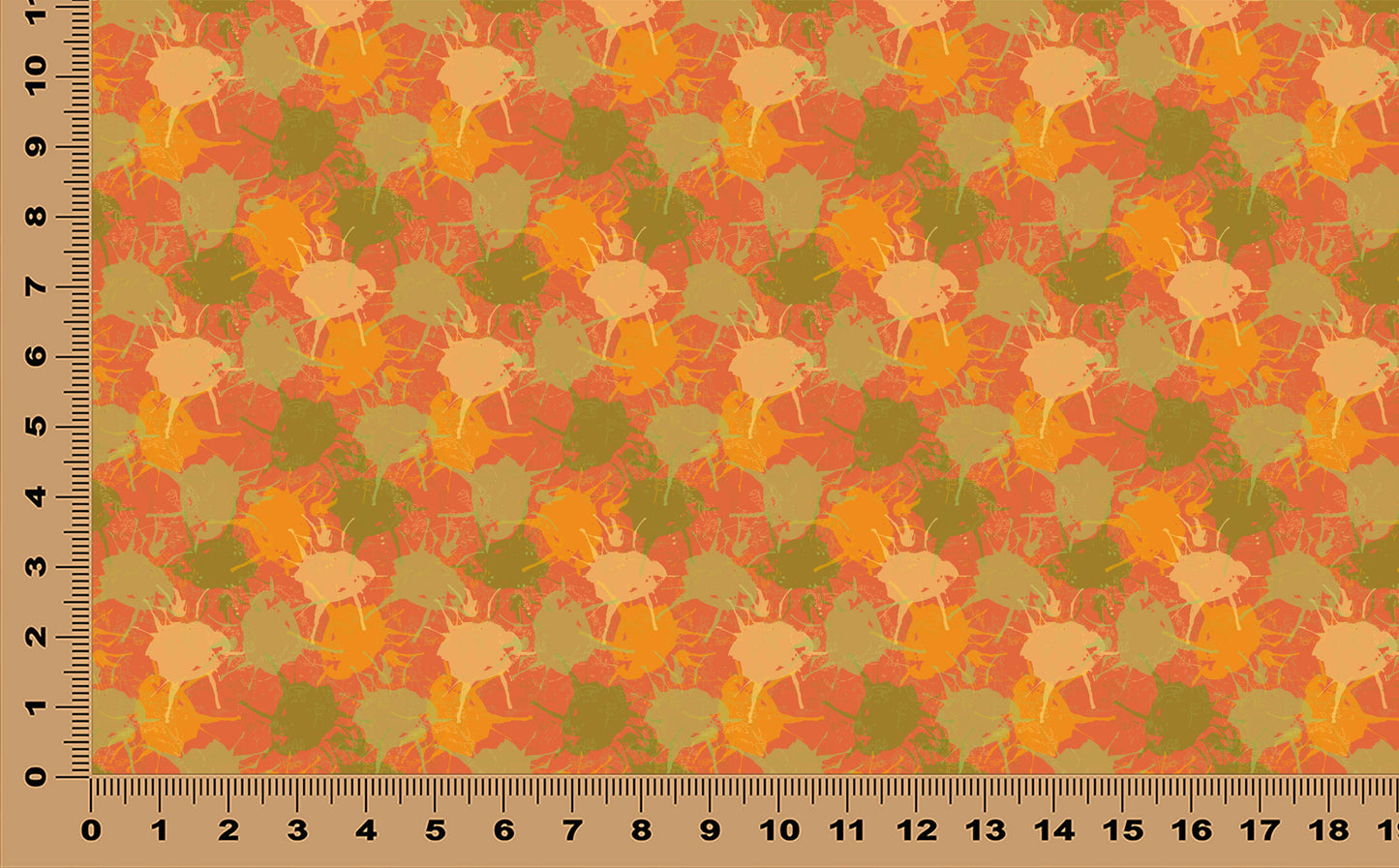 DecoCraft - Cherokee Rose - Style Sheet - Paint Splatter - Pumpkin Spice