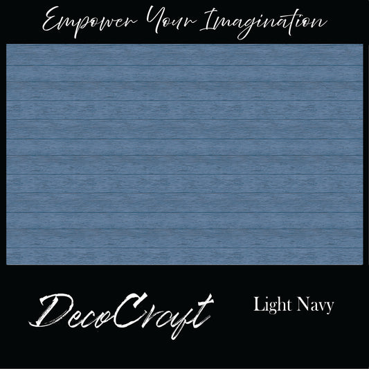 DecoCraft - Slatted Wood Collection - Light Navy