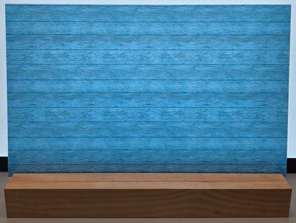 DecoCraft - Slatted Wood Collection - Capri Blue