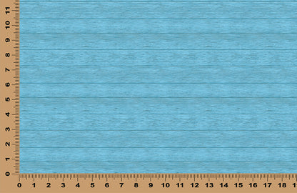 DecoCraft - Slatted Wood Collection - Capri Blue