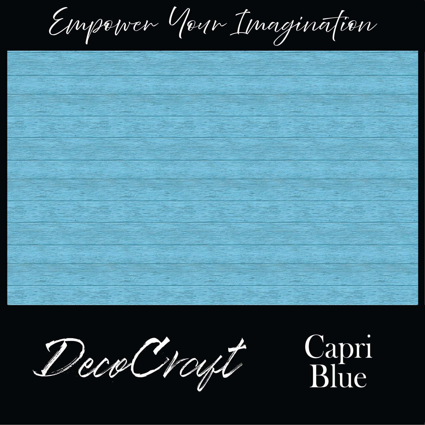 DecoCraft - Slatted Wood Collection - Capri Blue
