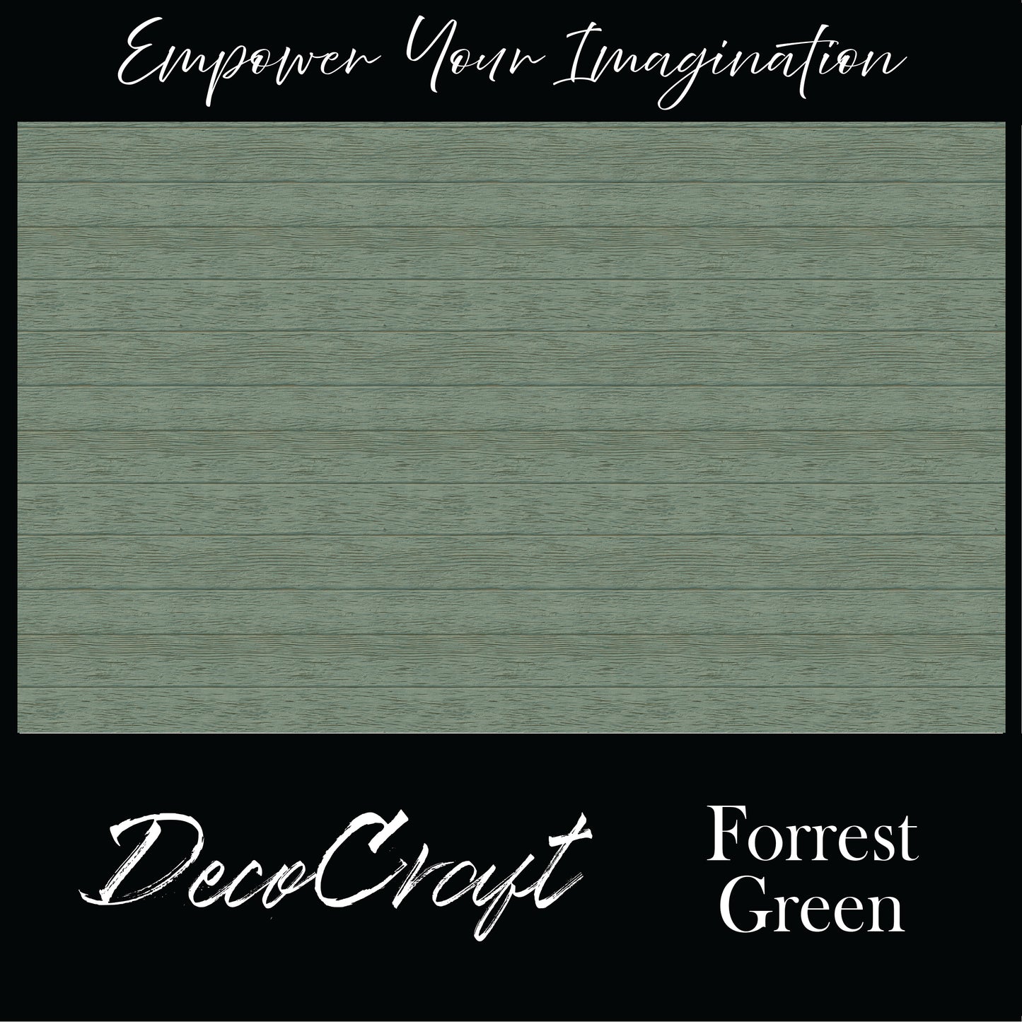 DecoCraft - Slatted Wood Collection - Forest Green
