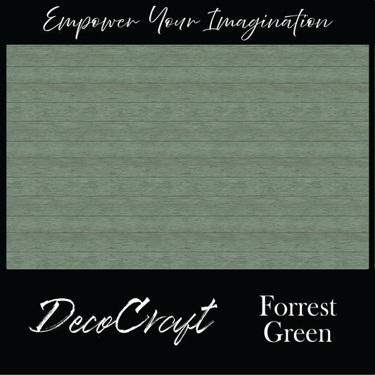 DecoCraft - Slatted Wood Collection - Forest Green