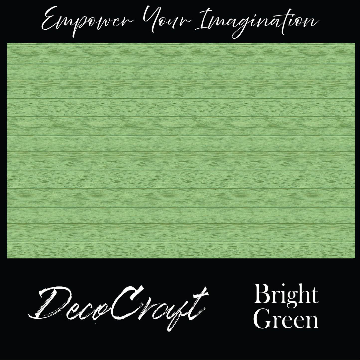DecoCraft - Slatted Wood Collection -Bright Green