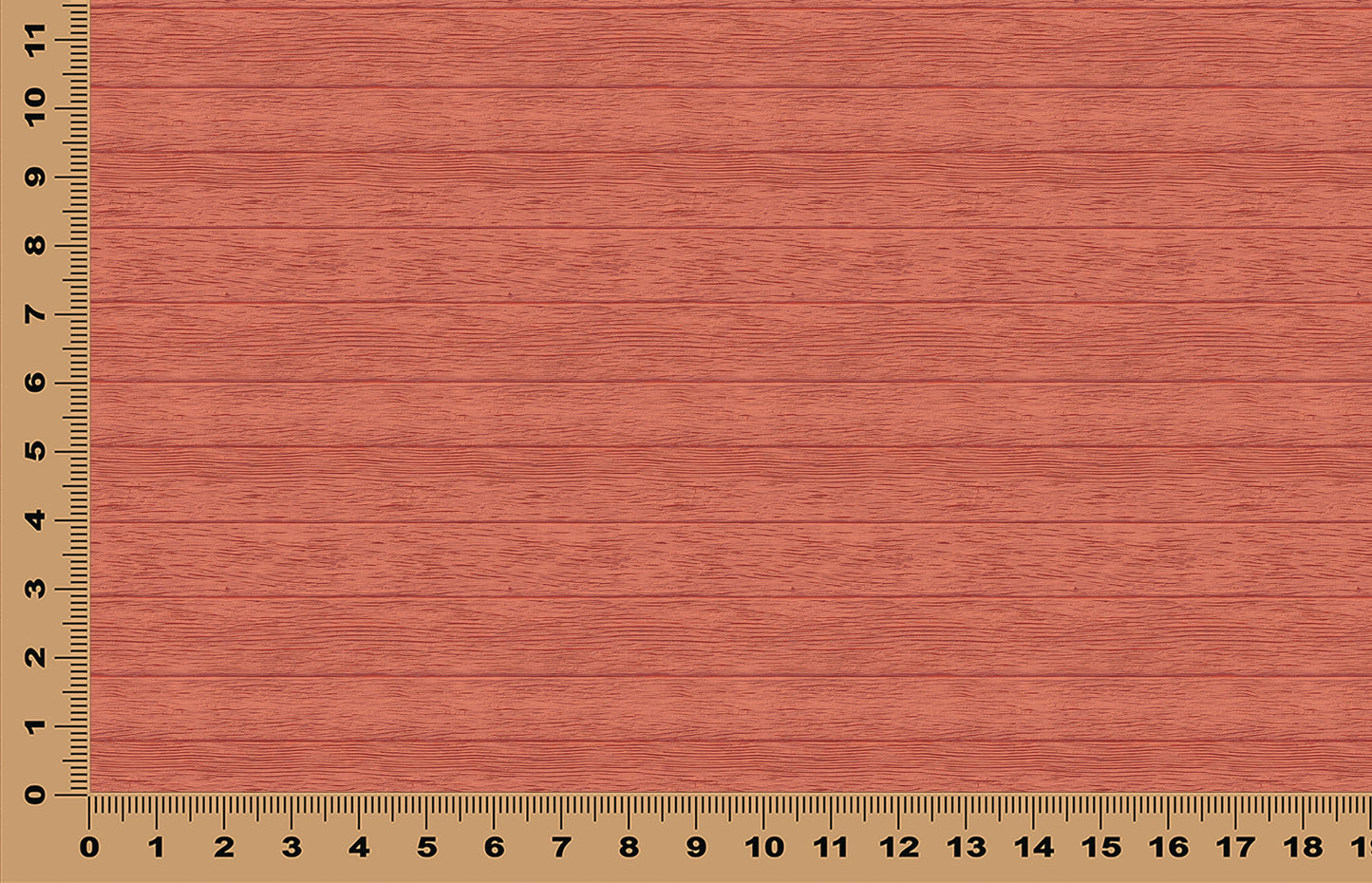 DecoCraft - Slatted Wood Collection - Barn Red