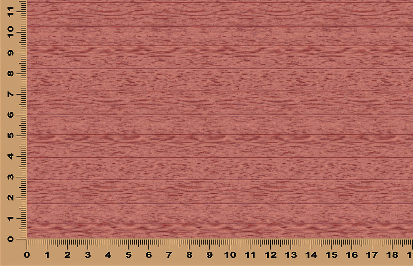 DecoCraft - Slatted Wood Collection - Dark Red