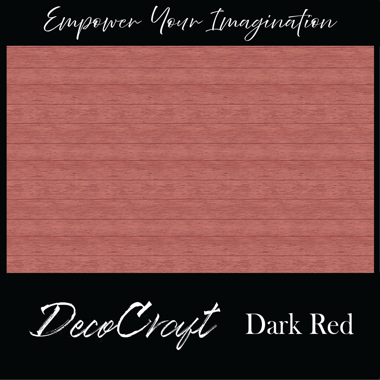 DecoCraft - Slatted Wood Collection - Dark Red