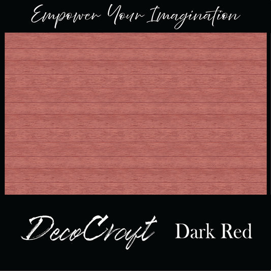 DecoCraft - Slatted Wood Collection - Dark Red