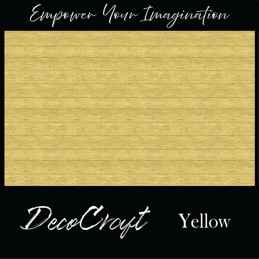 DecoCraft - Slatted Wood Collection - Yellow